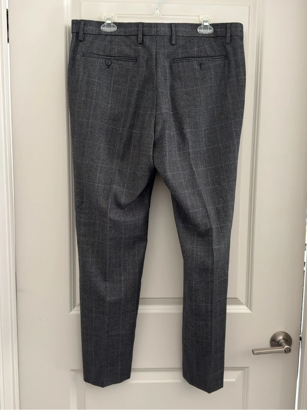 Banana Republic Wool Gray Plaid Men’s Dress Pants